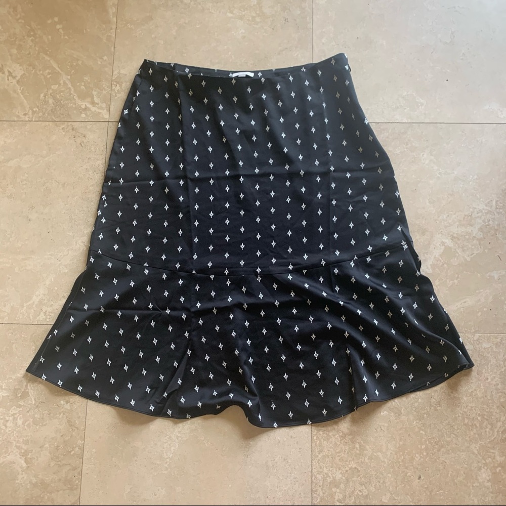 Loft black midi skirt